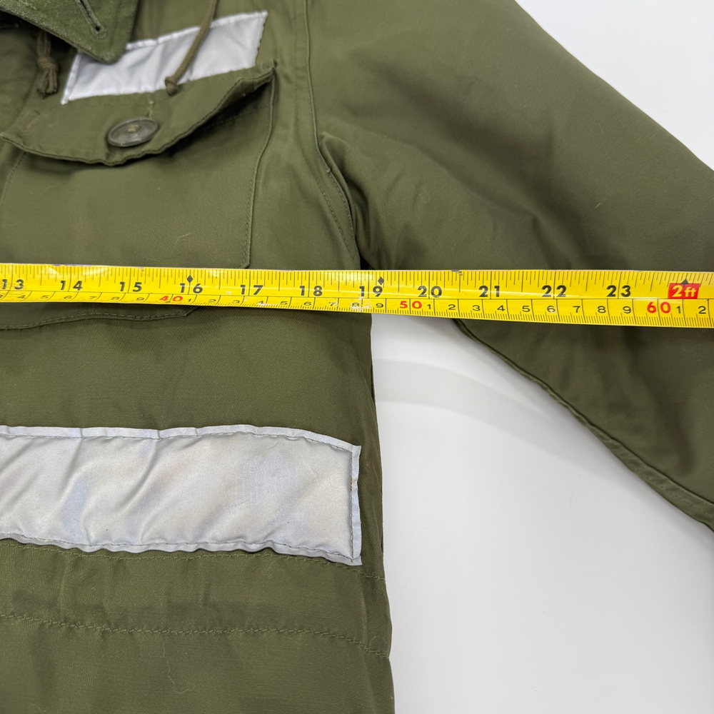 VTG PEERLESS GARMENTS Military Field Jacket Men Parka Olive Green size XS - Picture 6 of 13